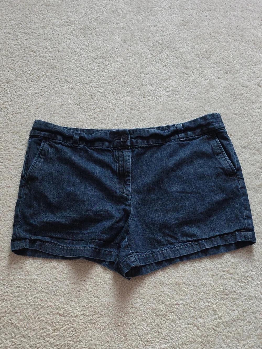 LOFT Dark Indigo Denim Shorts